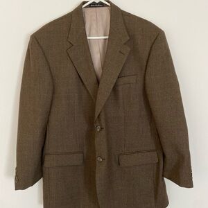 Lauren Ralph Lauren Sport Coat Blazer Mens Herringbone Pure Laine Wool 44R